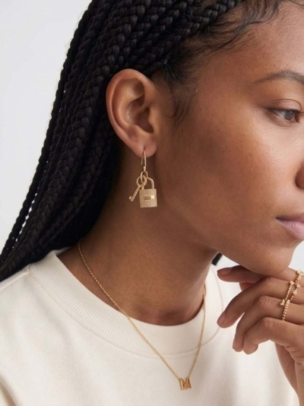 Michael Kors Lock and Key Earring